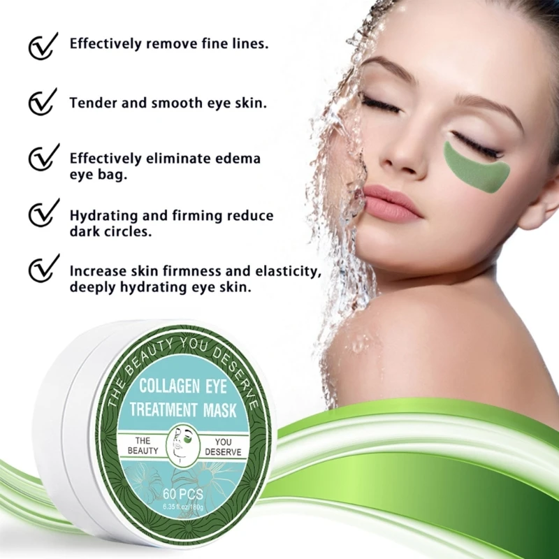 Description Picture 5 of itemSeaweed Under Eye Patches, Firming Eye Mask, 30Pairs Collagen Eye for Wrinkles Drop Shipping