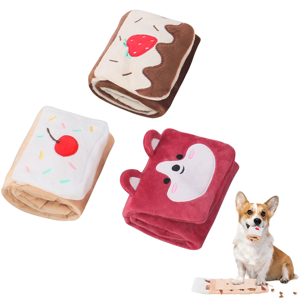 Description Picture 2 of itemPet Foraging Snuffle Mat Dog Plush Sound Interactive Slow Feeder Sniffing Toys Easy Clean Hide Food Molar Puzzle Toys