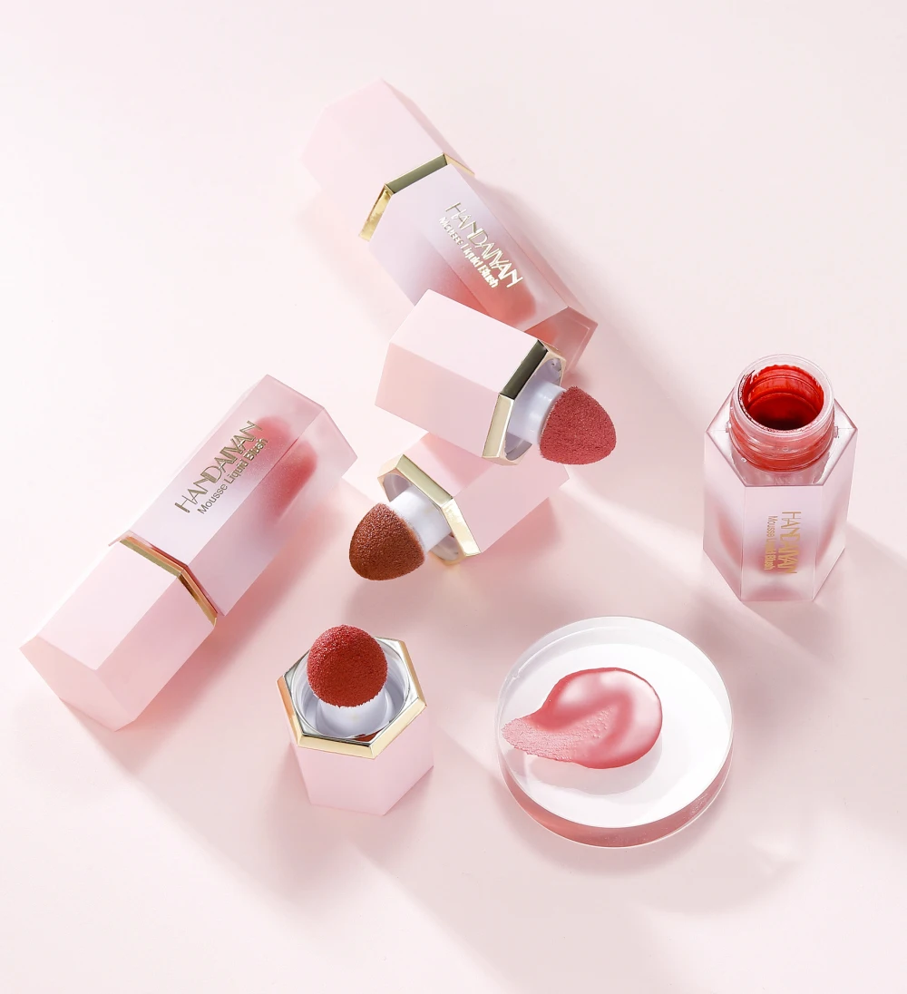 Description Picture 5 of item6 Colors Liquid Face Blush Natural Smooth Cheek Rouge Peach Tint Blusher Long Lasting Waterproof Creamy Face Makeup Cosmetic