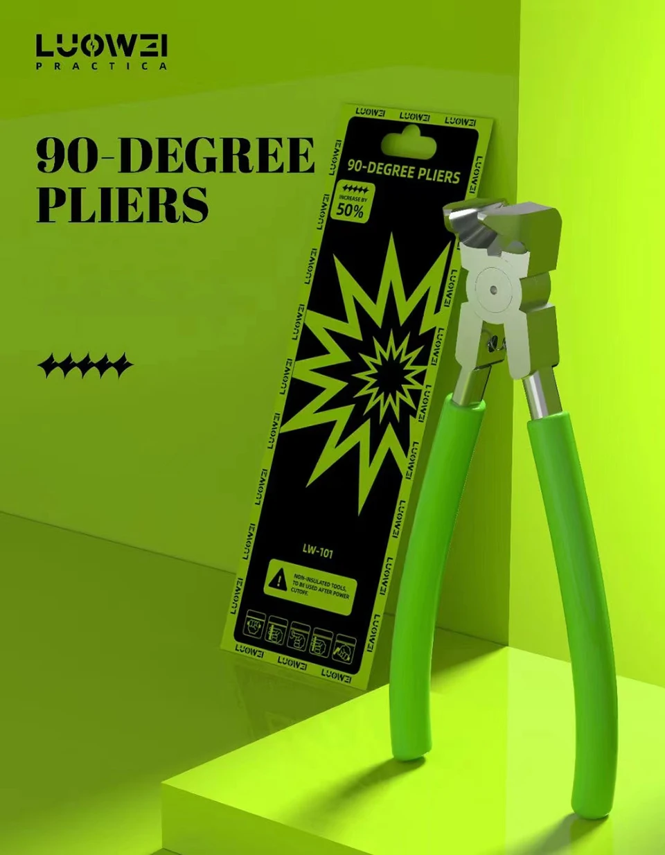 LUOWEI 90 Degrees Right Angle Flat Pliers High Hardness Suitable For Dismantling Steel Ring Of Mobile Phone Lenses Repair Tools