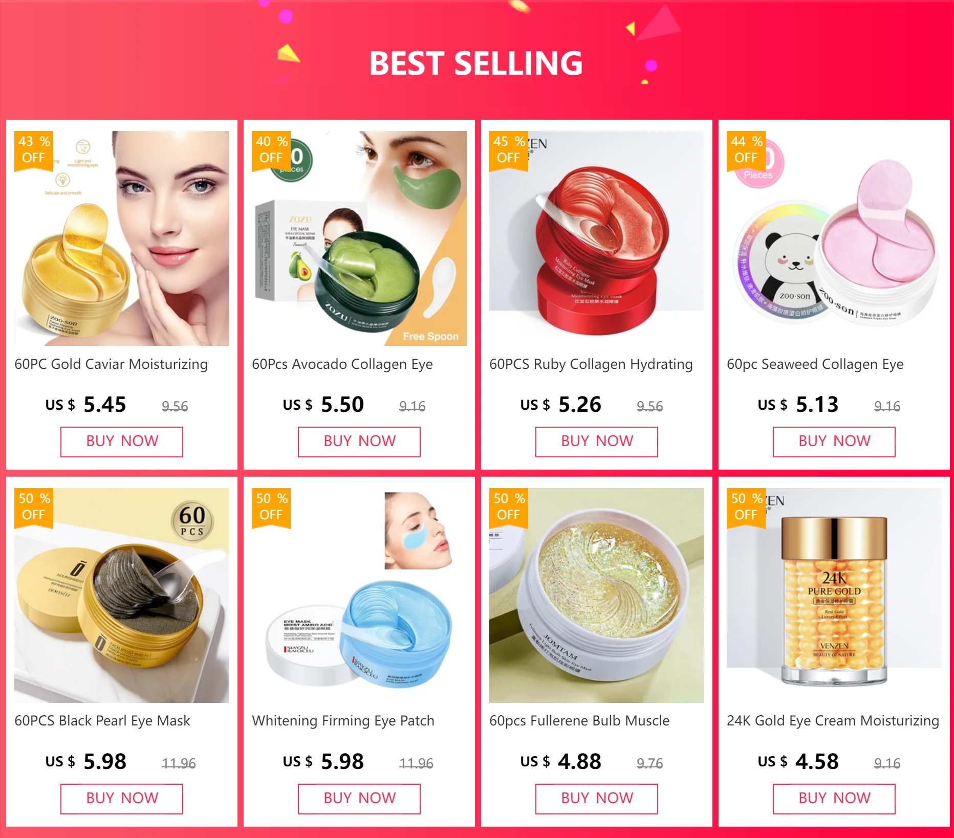 Description Picture 2 of item60PCS Black Pearl Eye Mask Natural Whitening Moisturizing Gel Eye Patches Remove Dark Circles Anti Age Wrinkle Korean Cosmetics