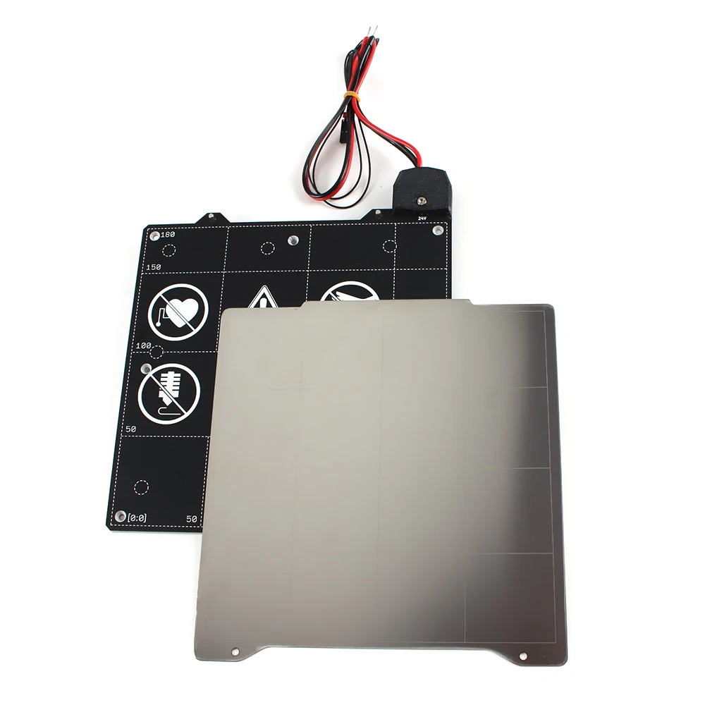 Description Picture 5 of itemClone Prusa Mini Electromagnetic Heating Bed 24V and Steel Plate Pursa Mini Heating Bed Micron 160 support PLA, PETG, ASA, ABS