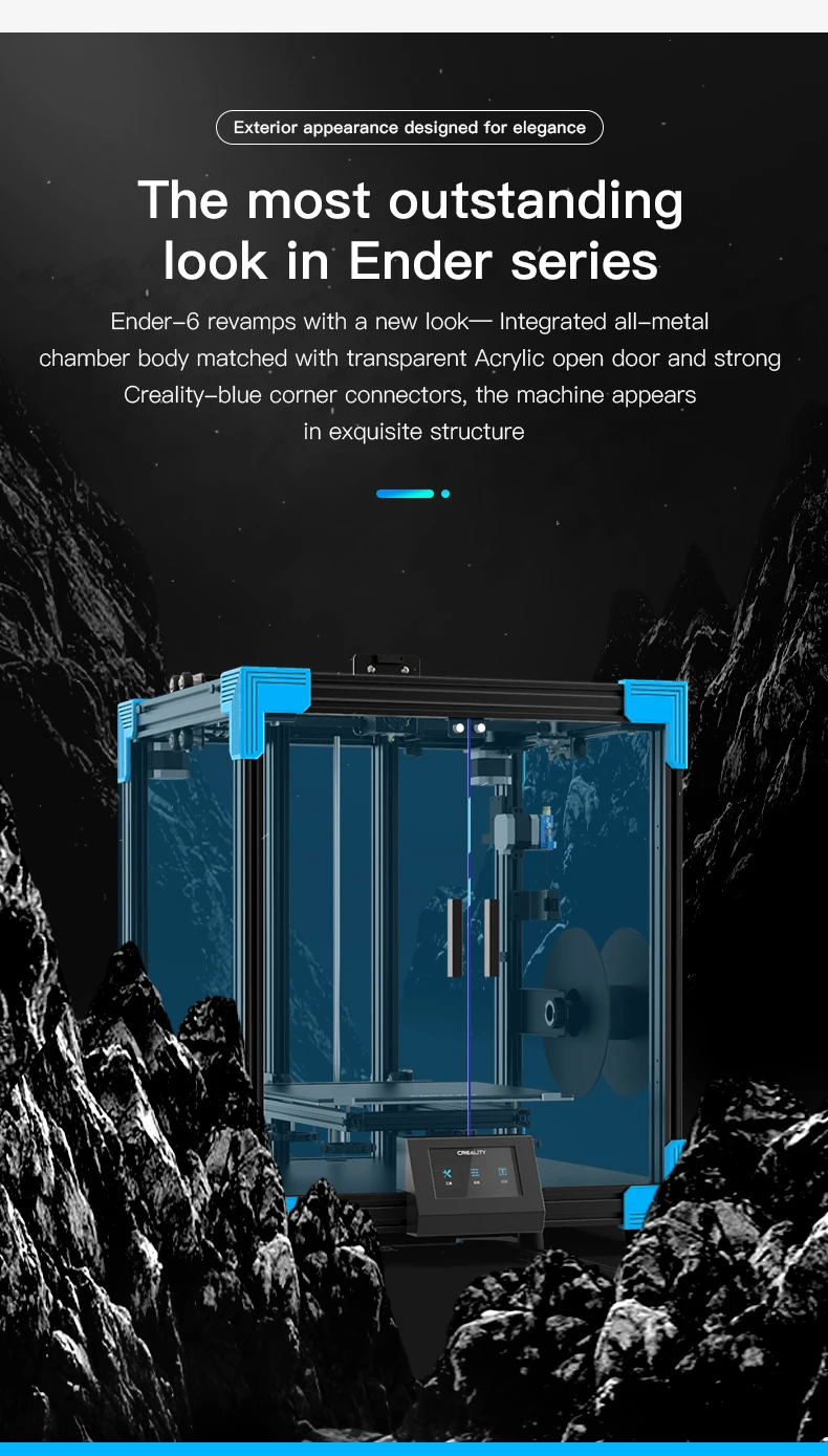 Description Picture 4 of item3D Printer All- Mental Cubic structure Silent Mainboard brand 350W power Large Plus Size 250*250*400MM