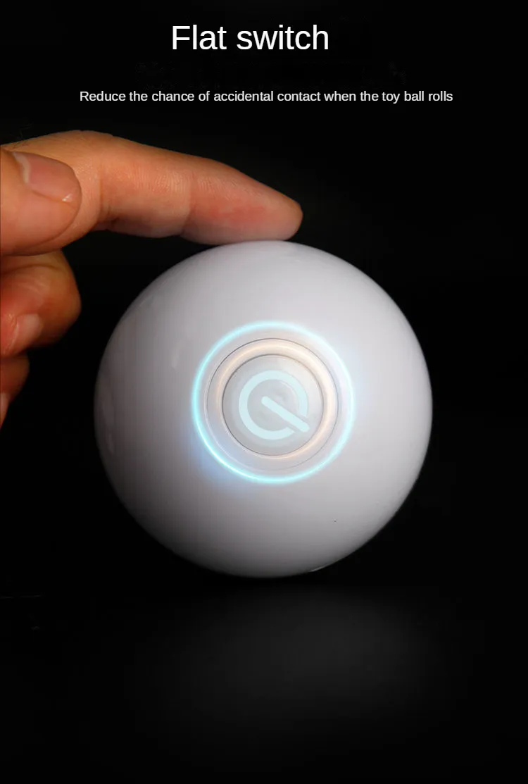 Description Picture 5 of itemColorful LED Smart Electric Cat Toy Magic Roller Ball USB Interactive Motion Ball Toy Self-moving Rechargeable Cat Toys Ball