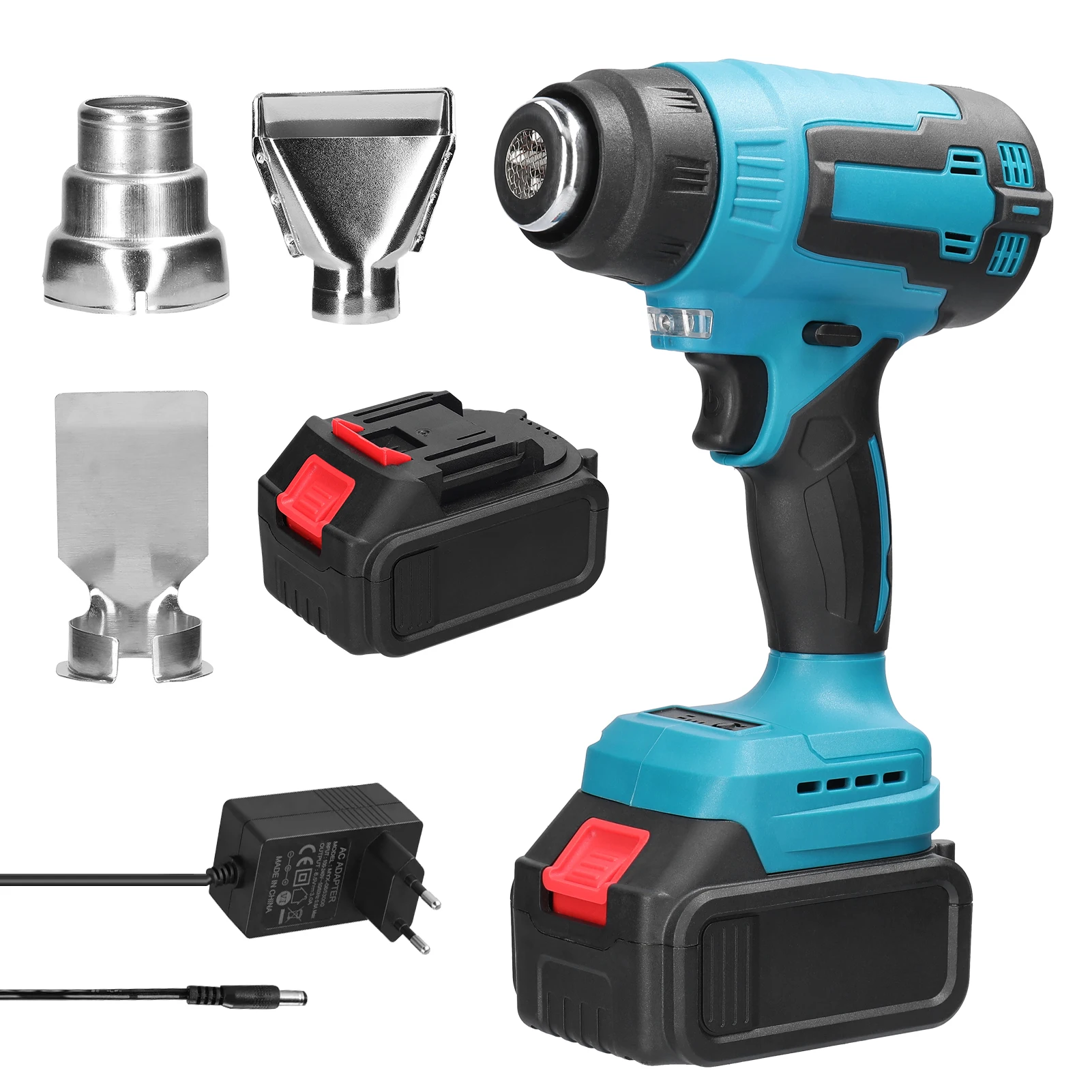 Description Picture 3 of itemCordless Hot Air Machine Lithium Rechargeable Heating Equipment Temperatures Adjustable Power Tool with 3 Nozzles