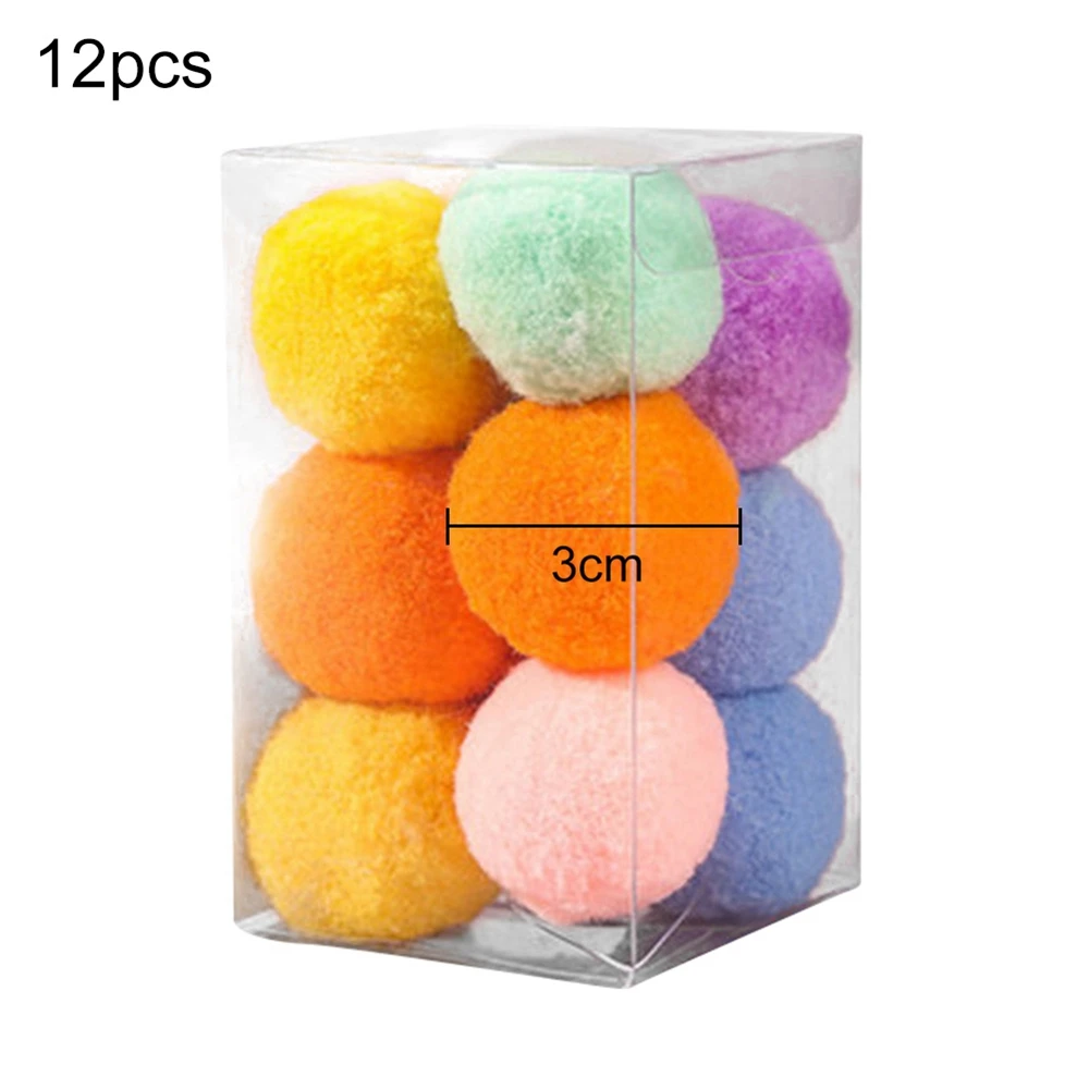 Description Picture 3 of itemWool Felt Ball Toys for Cats and Kittens Fun Adorable Colorful Soft Quiet Felted Fabric Balls Unique for Cat Lovers Cat Toy Ball