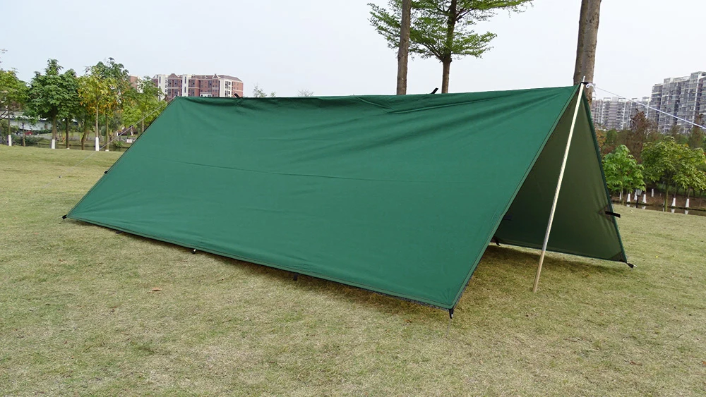 Description Picture 5 of item4x4m 4x3m 3x3m 19 Hang Points Tent Tarp Survival Sun Shelter Shade Canopy Outdoor Backpacking Waterproof Camping Awning SunShade