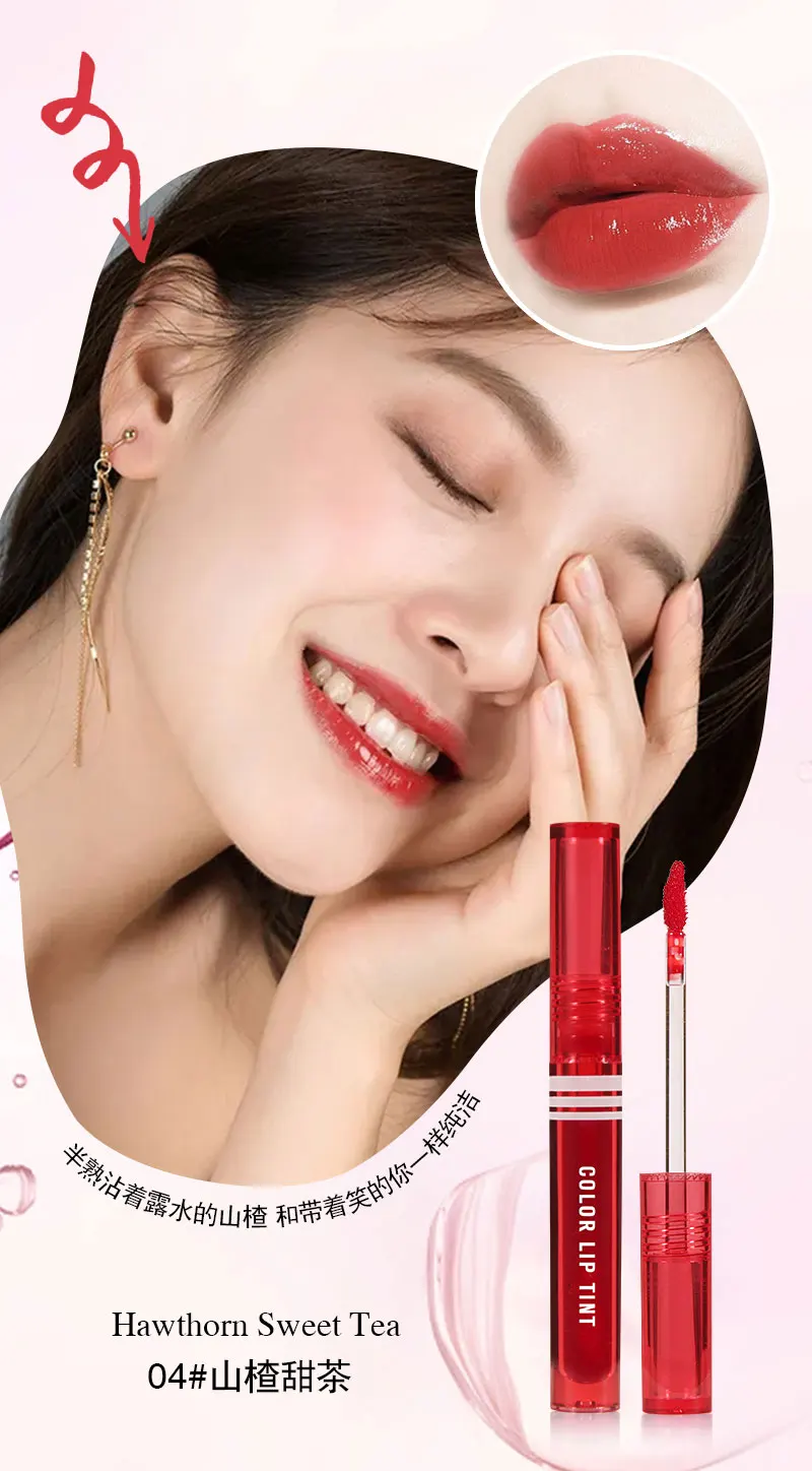 Description Picture 5 of itemFull Color Makeup Lip Tint Mirror Lipstick Lasting Waterproof Lip Gloss Blusher Korean Style Sexy Red Moisturizer Lip Cosmetics