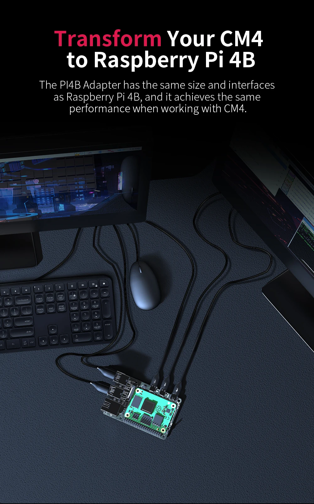 Description Picture 6 of itemBIGTREETECH PI4B Adapter CB1 VS Raspberry Pi CM4 For Klipper Octopus Pro SKR MINI E3 V3.0 Motherboard Voron Ender 3 3D Printer