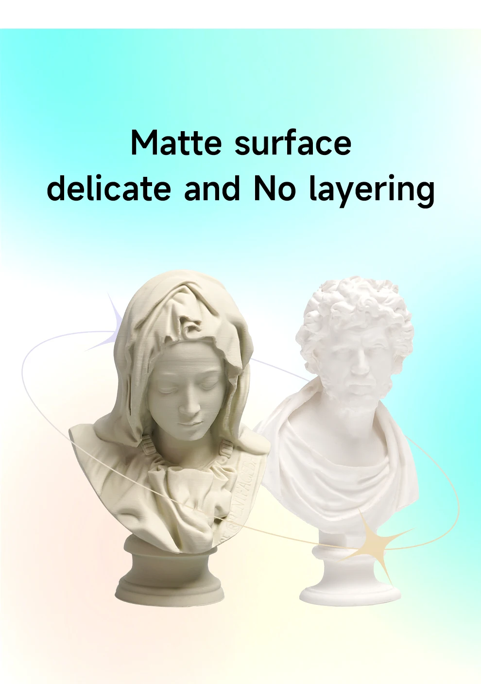 Description Picture 4 of item3DHOJOR Matte PLA Filament 1KG 1.75MM PLA Matte 3D Printer Filament Matte PLA For 3D Printer 3D Printing Material For Bambu Lab