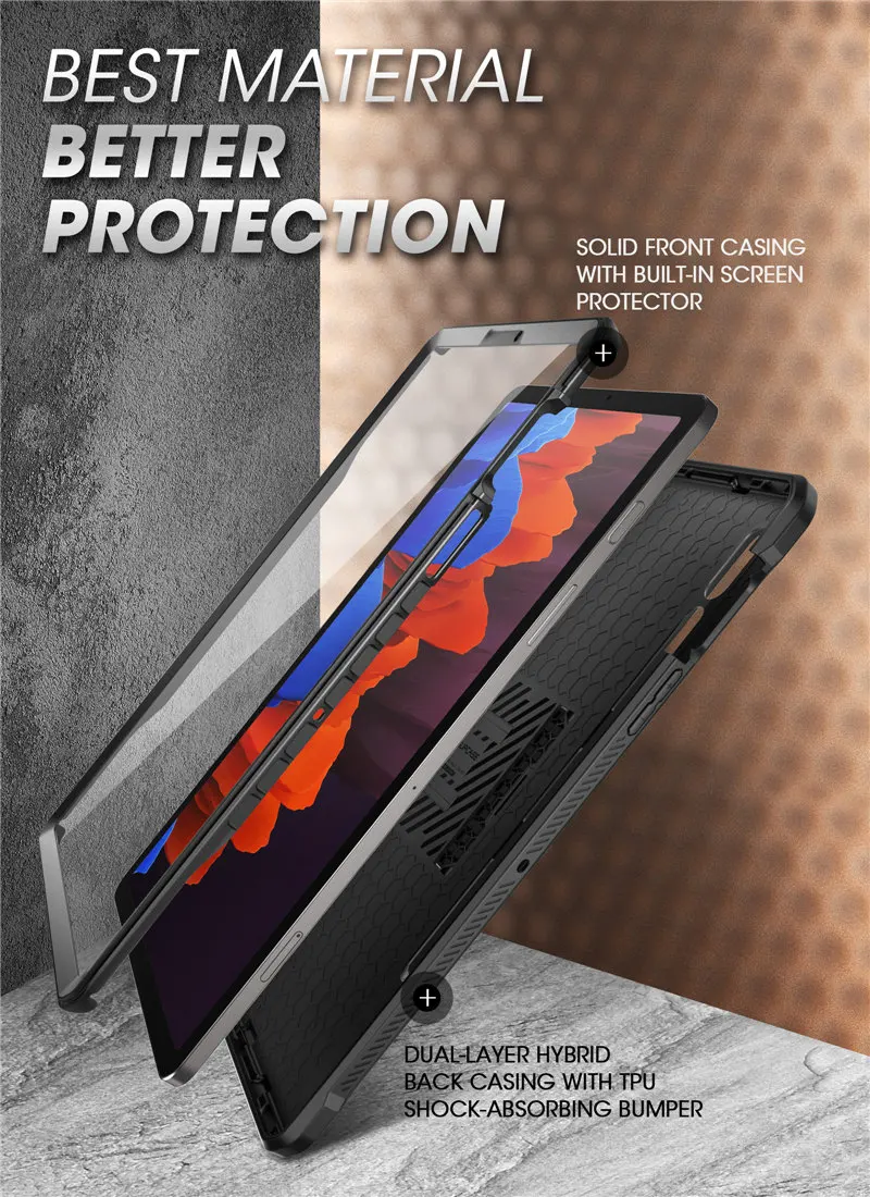 Description Picture 3 of itemSUPCASE For Samsung Galaxy Tab S9 Case 11inch UB Pro Full-Body Rugged Heavy Duty Case WITH Built-in Screen Protector & Kickstand