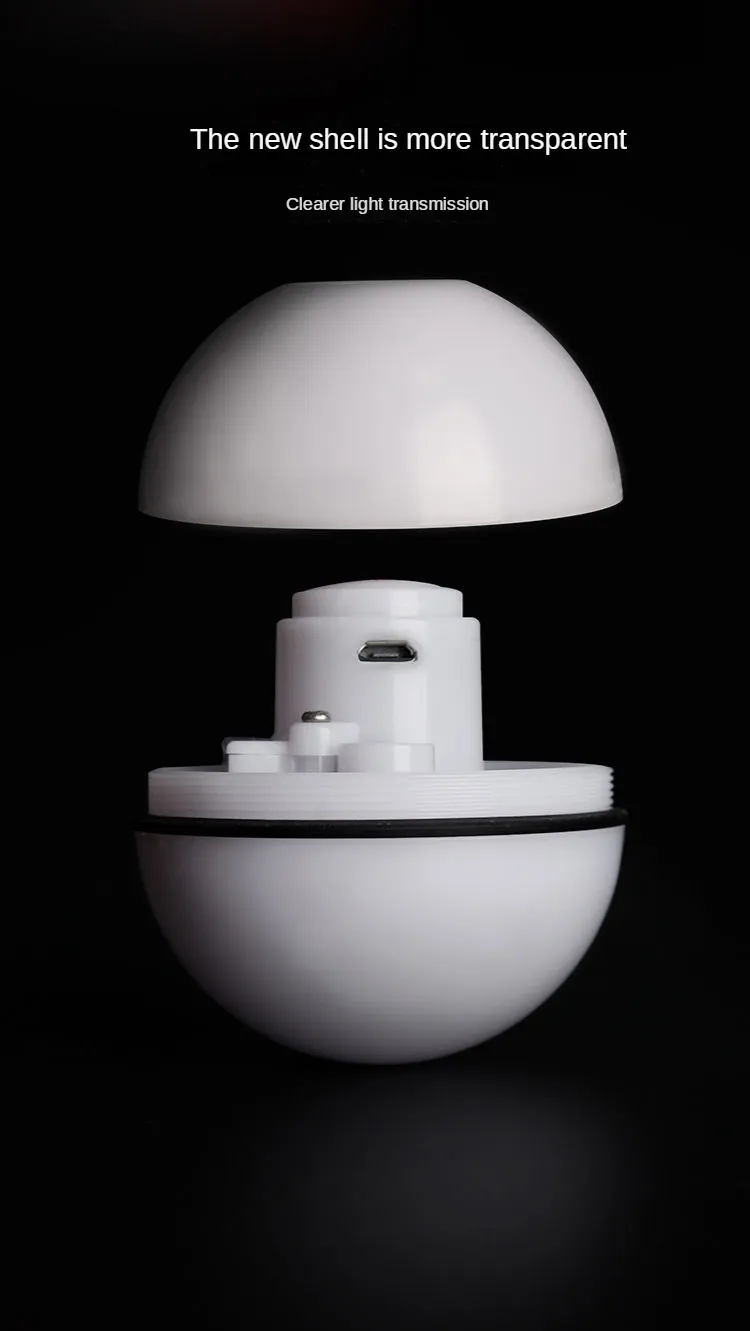 Description Picture 4 of itemColorful LED Smart Electric Cat Toy Magic Roller Ball USB Interactive Motion Ball Toy Self-moving Rechargeable Cat Toys Ball