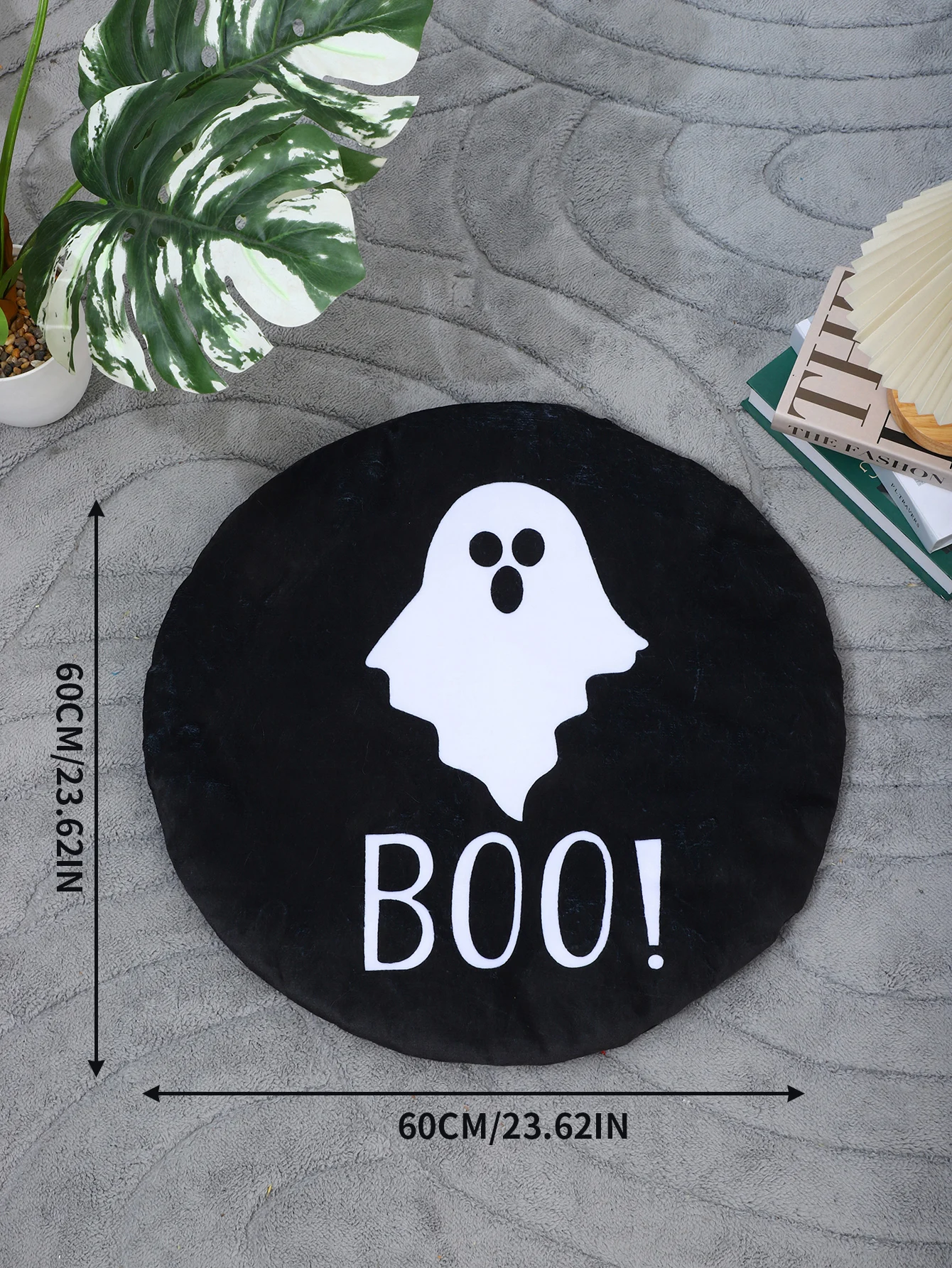 Description Picture 4 of itemSoft Cat Bed Mat with Personalized Patterns Dog Crate Pad Anti-Slip Bottom Machine Washable Kennel Pad Cat Mat Bed(Circular)