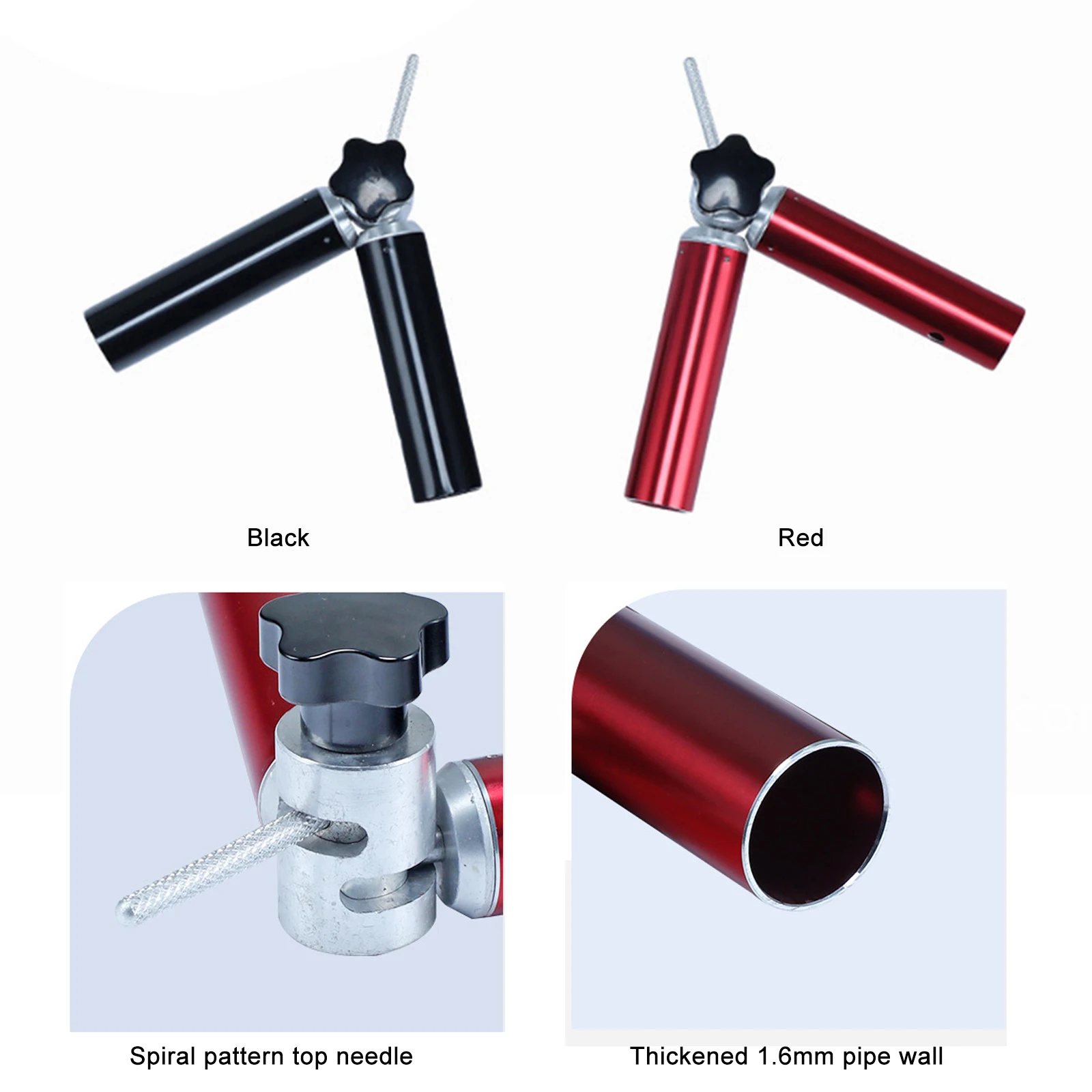 Description Picture 3 of itemDurable Tent Pole Repair Tube Y Tee Tube Connector Canopy Pole Single Rod Mending Pipe For Camping Hiking Awning