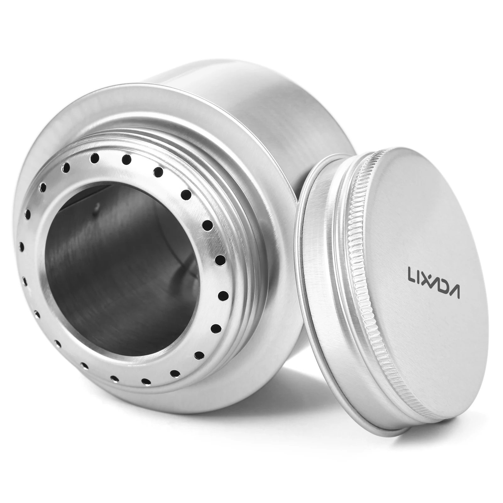Description Picture 3 of itemLixada Portable Mini Aluminum Alloy Alcohol Stove 2Pcs Set with Lid for Outdoor Camping Hiking Backpacking Cooking Stove