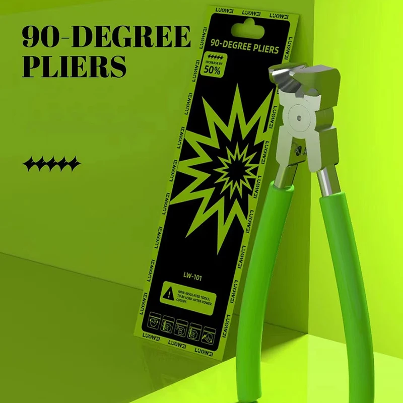 LUOWEI 90 Degrees Right Angle Flat Pliers High Hardness Suitable For Dismantling Steel Ring Of Mobile Phone Lenses Repair Tools