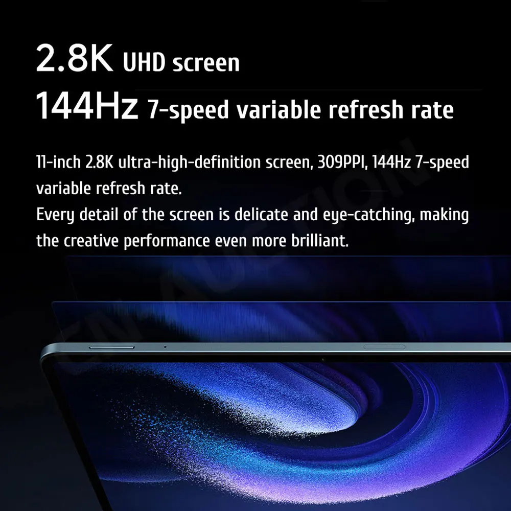 Iconic Brand Mi Pad 6 PRO Global Rom Tablet Snapdragon 8+ 11 Inch 144Hz 2.8K Display 8600mAh 67W Fast Charger Android 13 MIUI 14 2023