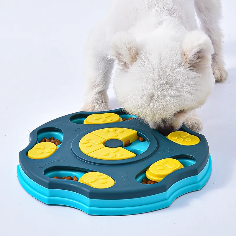 Description Picture 2 of itemDog Puzzle Toys Slow Feeder Interactive Increase Puppy IQ Food Dispenser Slowly Eating NonSlip Bowl Pet Cat Dogs Training Game