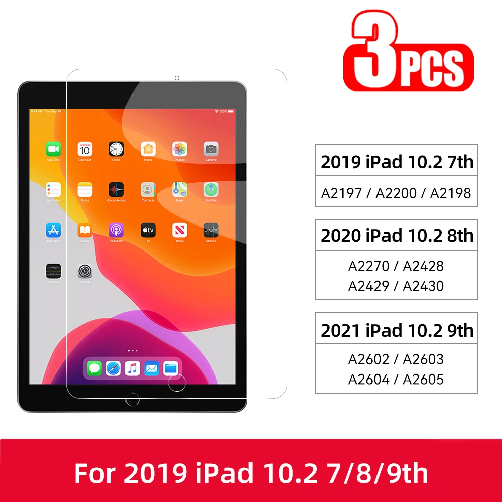 3Pcs For iPad 10.2