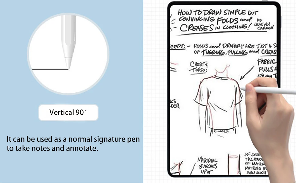 Description Picture 5 of itemKinglucky applepencil capacitive pen anti-mistouch suitable for ipad touch Apple ipadpencil tablet app