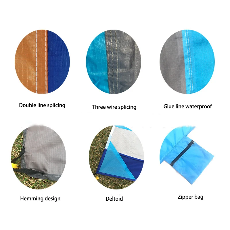 Description Picture 6 of itemBeach Blanket Sandfree 82″ x 79″ Quick Drying Compact Soft Pocket Outdoor Beach Stuff Mat, Waterproof Picnic Blanket Beach Stuff