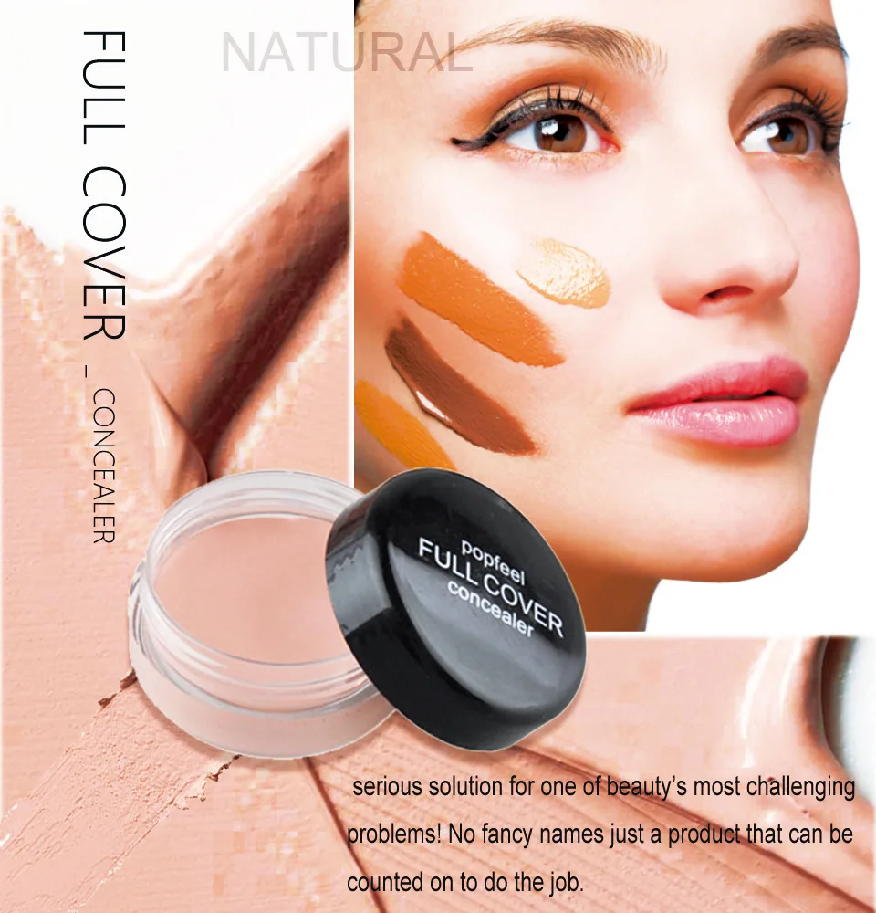 Description Picture 2 of item5 Colors Basic Liquid Concealer Face Covers Dark Circles Blemish to Brighten Skin Tone Waterproof Long Lasting Makeup Foundation