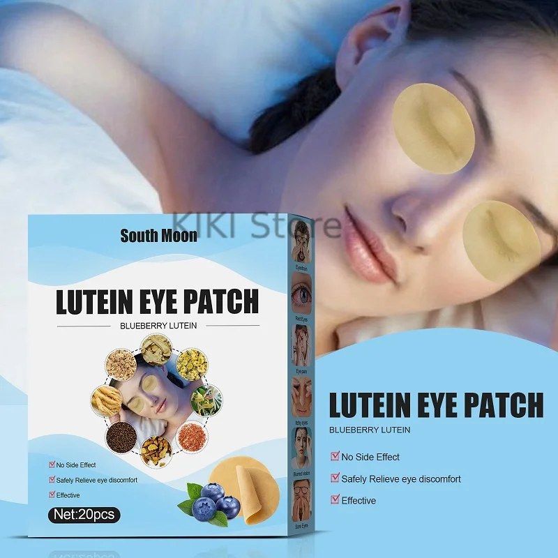 Description Picture 4 of item20Pcs Blueberry Lutein Essence Eye Mask Cold Compress Eye Protection Patch Eye Care Reliever Visual Fatigue Sleeping Eye Patches