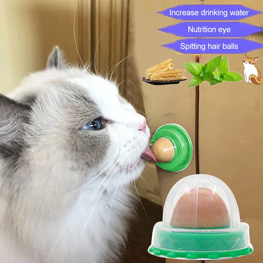 Description Picture 5 of itemCat Catnip Cat Toys Healthy Nutrition Cat Lollipop Cat Mint On The Wall Pet Products Cat Energy Ball Candy Snacks Goods For Cats