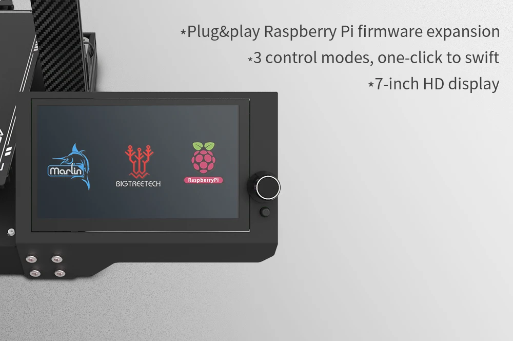 Description Picture 5 of itemBIQU BX FDM 3D Printer With 32 Bit Motherboard 7inch Touch Screen Supprot Octoprin High Precision Frame Larger DIY Impresora 3d