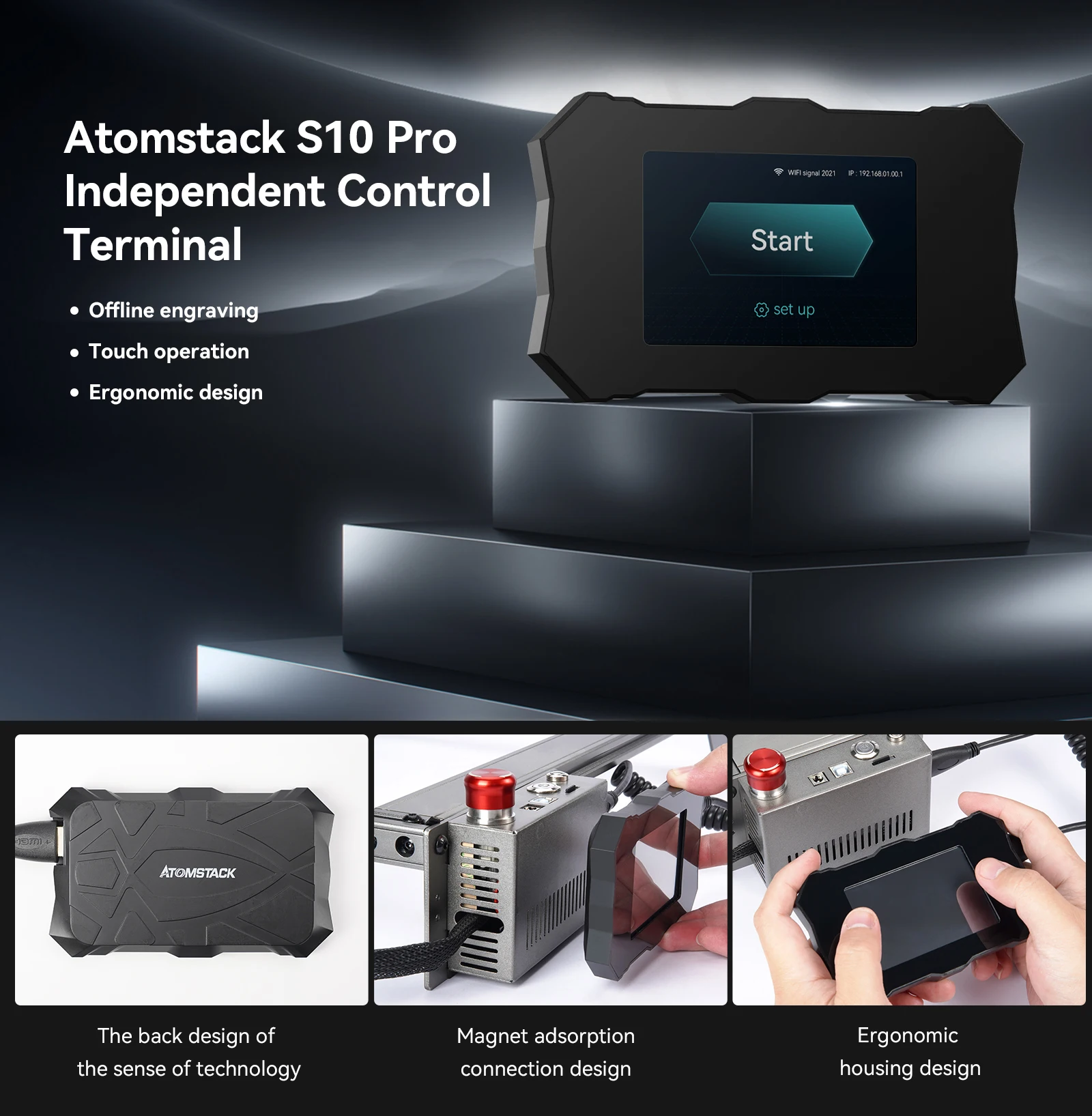 Description Picture 4 of itemATOMSTACK S10 X7 A10 PRO 50W CNC Laser Engraving Machine 410x420mm High-precision Fixed-Focus Cutting Device PK Sculpfun S10/S30