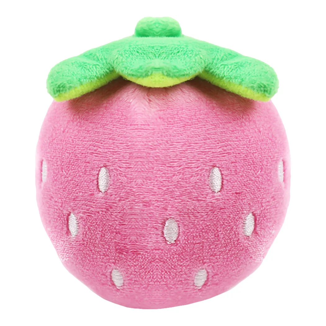 Description Picture 2 of itemAnimals Cartoon Dog Toys Stuffed Squeaking Pet Toy Cute Plush Puzzle For Dogs Cat Chew Squeaker Squeaky Toy For Pet Strawberry