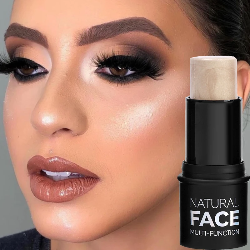 Face Highlighter Bronzer Cream Waterproof Long Lasting Brighten Facial Brightening Nose Shadow Foundation Face Makeup Cosmetics