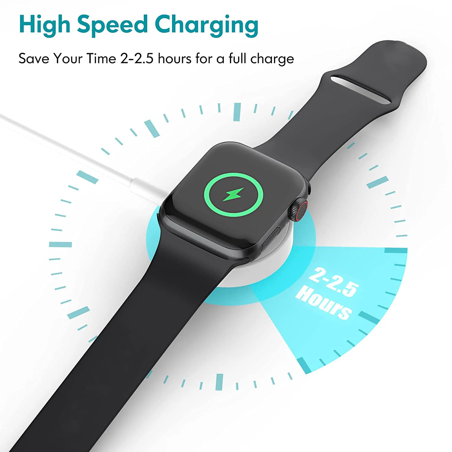 2 IN 1 Type C Portable Magnetic Wireless Charger For Apple iWatch 8 7 6 5 For iPhone 11 14 Pro Max USB-C Cable Phone Fast Charge