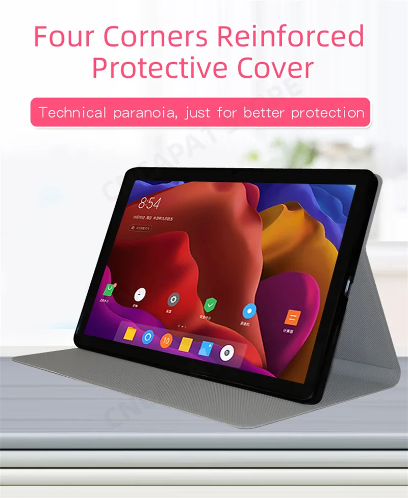 Description Picture 3 of itemFolio Book Cover For Blackview Tab 13 Case Smart Wake/Sleep 10.1 Inch Tablet Folding Stand Funda with Soft TPU Back Shell