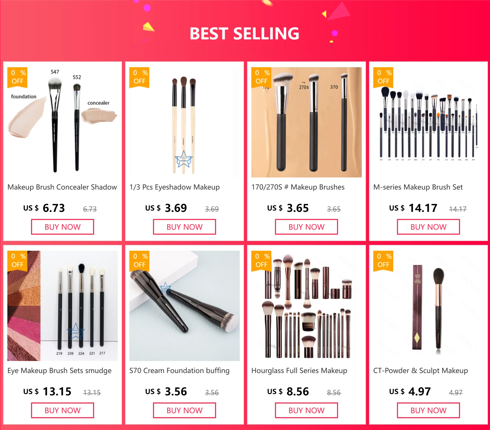Description Picture 2 of item722 406 Precision Eyeliner Beveled Concealer Makeup Brushes Tapered Eyelid Make Up Brush Flat Liner Liquid Eyebrow Makeup Tool