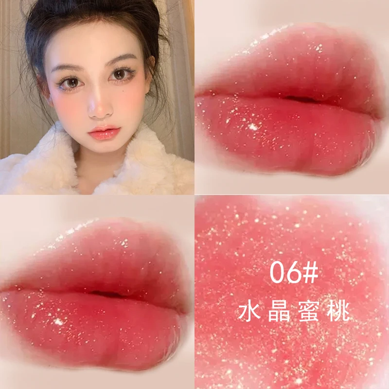 1PC Mini Shiny Lip Gloss Lasting Non-Stick Cup Liquid Lipstick Portable Waterproof Lips Makeup Tool for Women Lipstick Lip Glaze