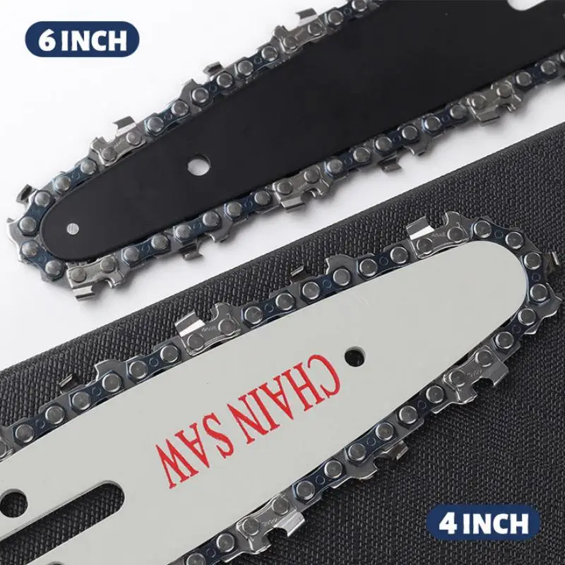 Description Picture 2 of item4/6 Inch Chain, Home Cordless Electric Chain Saw Accessories, Replacement Chain/Guide Rail For Pruning Saw, Tree Cutting Tools