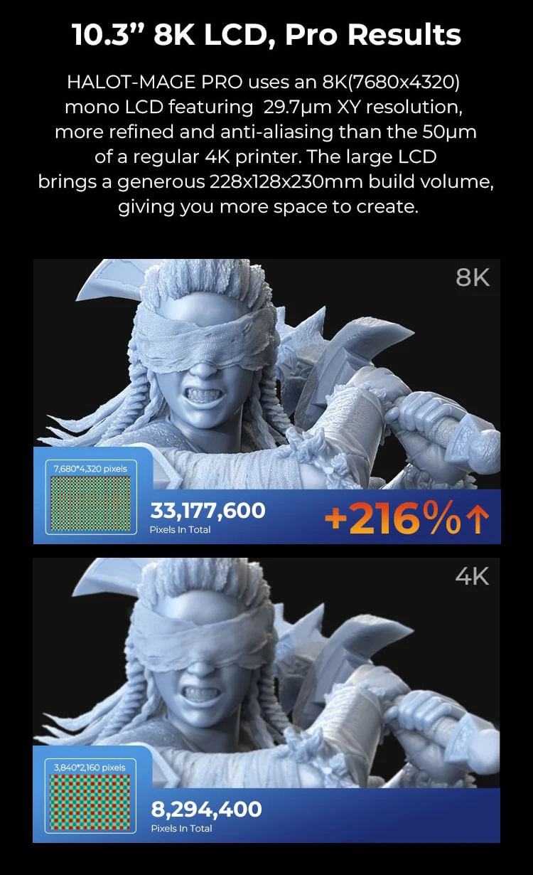 Description Picture 5 of itemCreality HALOT-MAGE PRO 8K Resin 3D Printer 10.3
