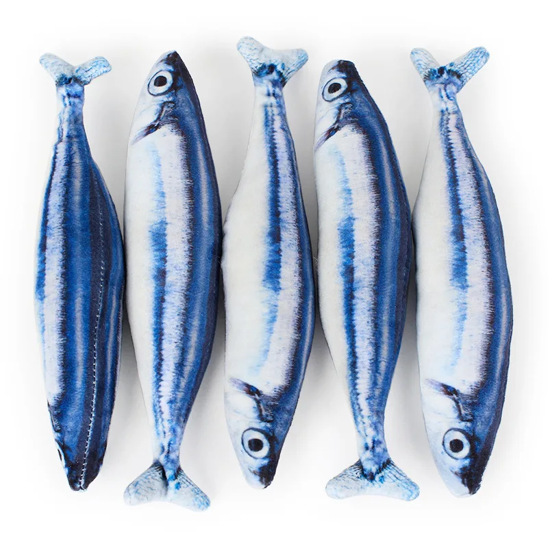 Description Picture 5 of itemHot Sale Artificial Cat Catnip Toys Fish Plush Dog Pillow Pet Cat Dog Chew Scratch Pillow Toys Sleeping Cushion 1pc