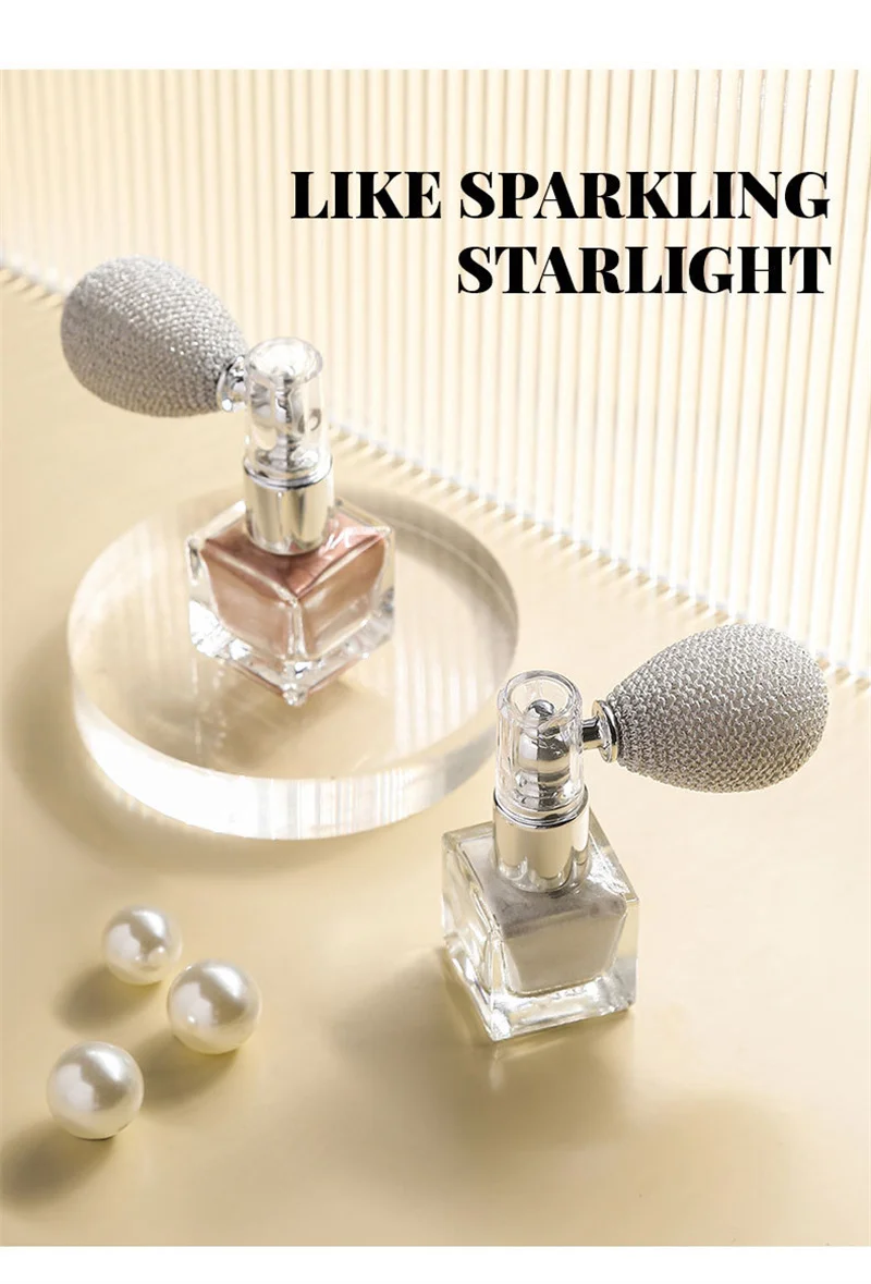 Description Picture 3 of itemFashion Glitter Highlighter Powder Spray Diamond Pearly High Gloss Shimmer Sparkle Spray Powder Retouching Makeup For Face Body