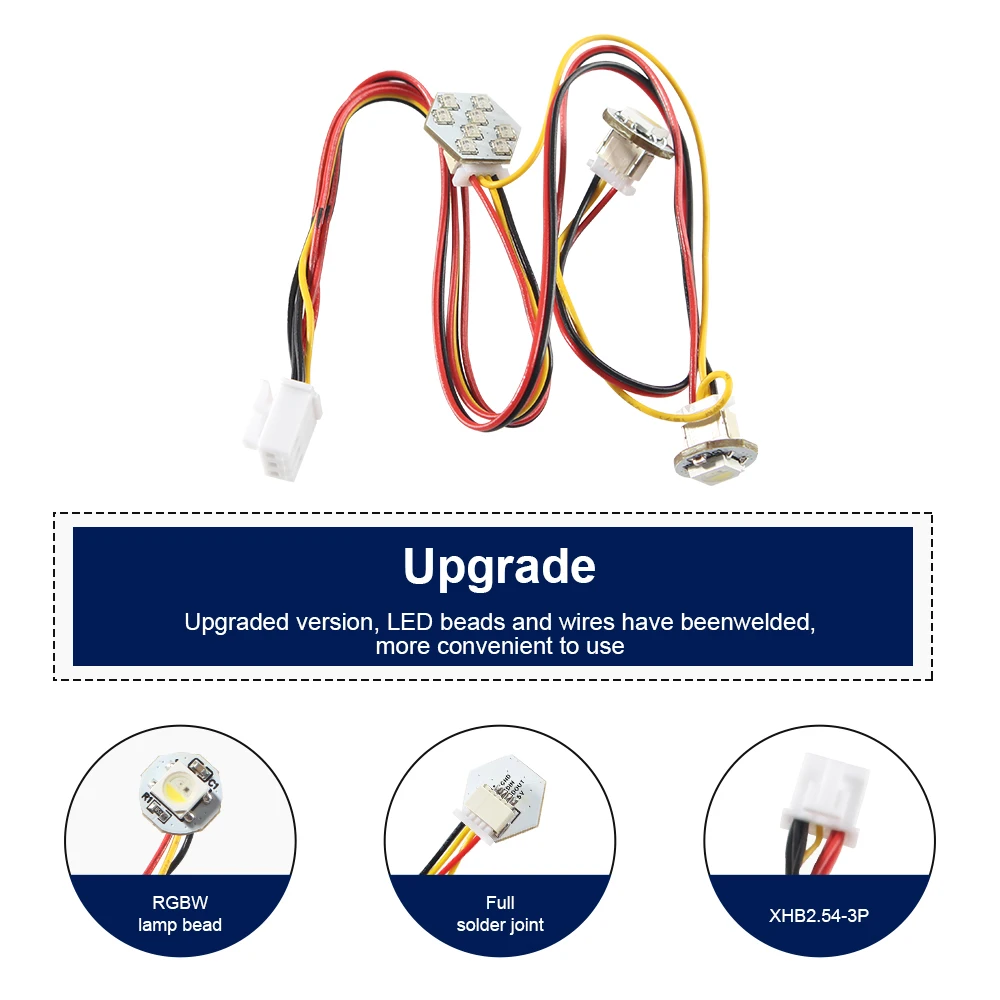 Description Picture 3 of itemFYSETC Voron StealthBurner LED Kit NeoPexill RGBW Mini Button PCB Leds PTFE Wiring Harness For Voron2.4 Trident 3D Printer Parts