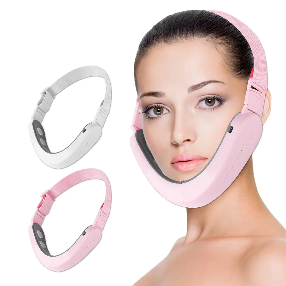 EMS Facial Lifting Device With Remote Double Chin Remove Chin Face Firming LED Photon Therapy Cheek Lift Up Belt Beauty Device