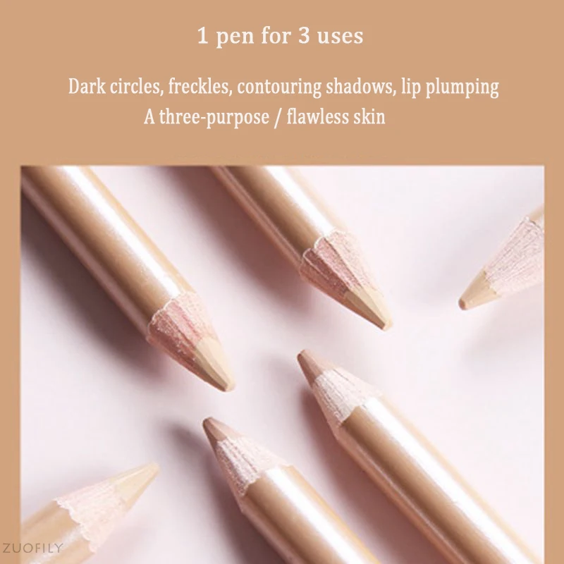 Description Picture 3 of item1pcs Concealer Cover Stick Pencil Highlighter Conceal Spot Blemish Cream Foundation Makeup Tools Lasting Waterproof Cosmetic