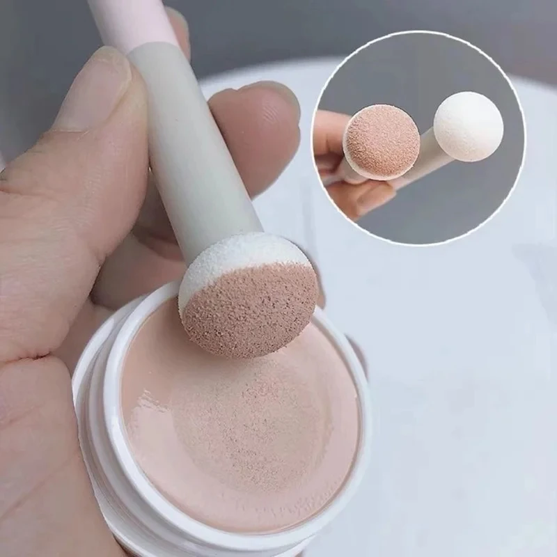 Professional Mushroom Head Shape Concealer Brush Round Sponge Makeup Brush For Travel Daily Beauty Tool