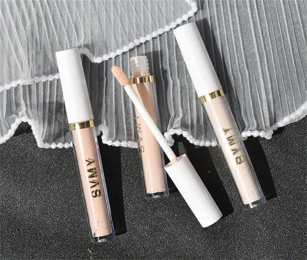 4 Colors Concealer Foundation Cream Cover Acne Spots Dark Circles Liquid Concealer Waterproof Wearing Face Makeup Concealer Tool