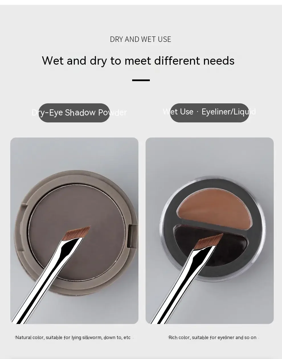 Eyeliner Brush Ultra Thin Fine Angle Flat Eyebrow Brush Liner Brow Place Makeup Brush Precise Detail Brush