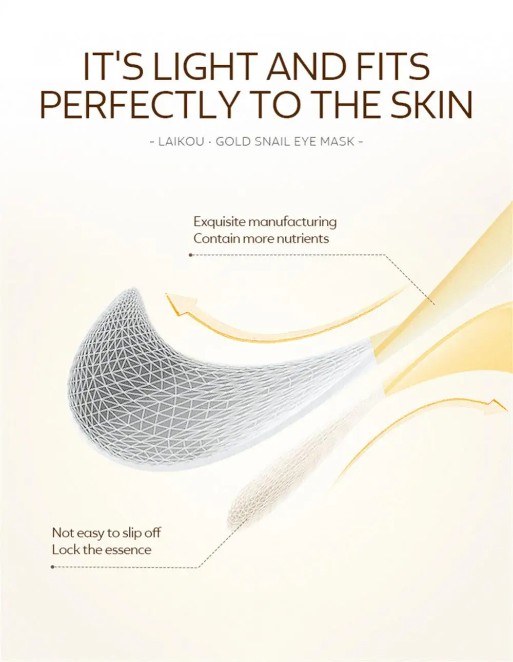 Description Picture 6 of itemEye Patches Face Skin Mask Anti-wrinkle Moisturizing Firming Skin Care Sleep Mask Beauty Remove Dark Eye Circles Eye Mask