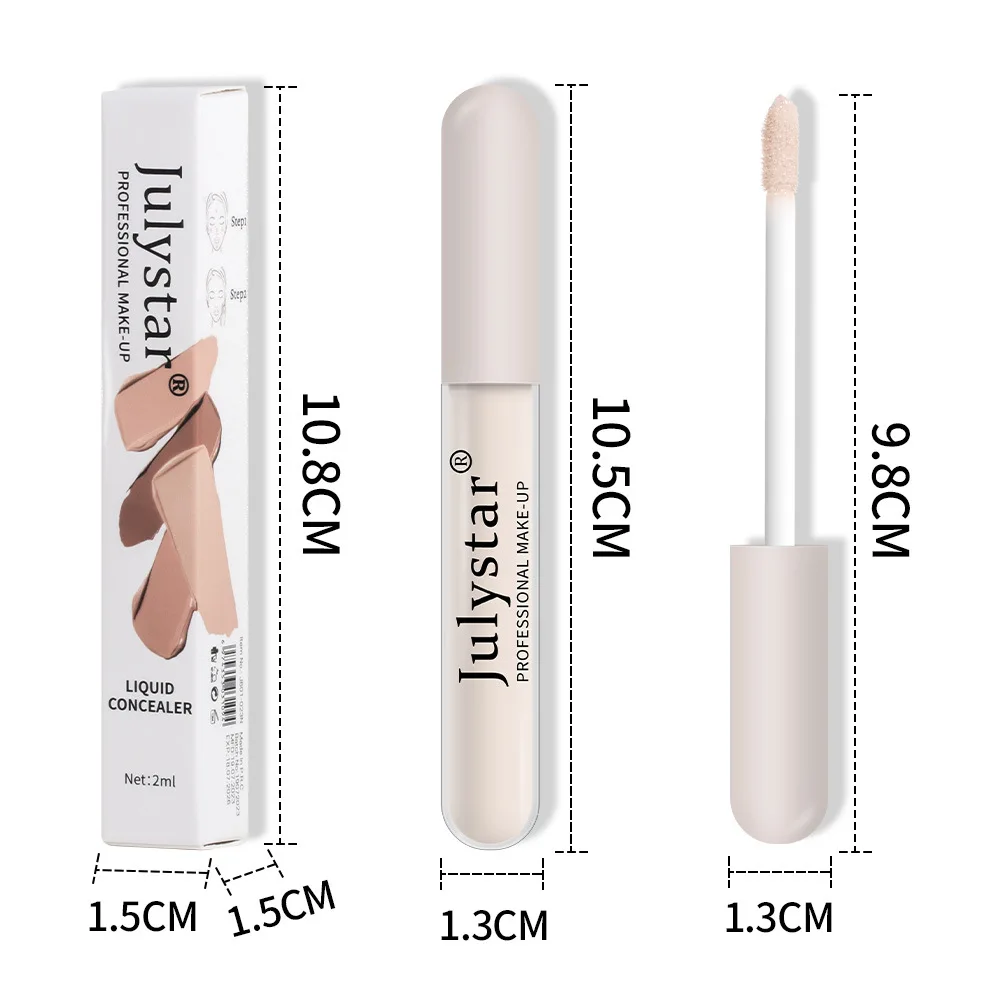 Description Picture 3 of itemJulystar 6 Color Concealer Waterproof Moisturize Oil Control Liquid Concealer Speckle Tattoo Cover Up for All Skin Type Cosmetic