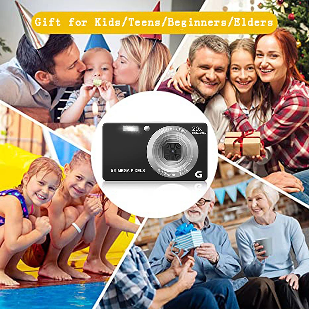 Description Picture 5 of item2.7 Inch Underwater Digital Camera 1080P HD 4K 56MP Waterproof Outdoor Video Recorder Anti-shake LCD 20x Zoom Camera Mini Camera