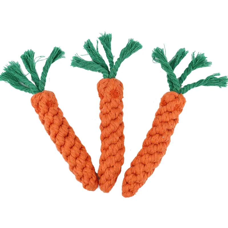 Description Picture 3 of item1PC 22cm Pet Supply High Quality Pet Dog Toy Carrot Shape Rope Puppy Chew Toys Teath Cleaning Outdoor Fun Training